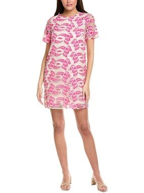 Sam Edelman Pink Artisanal Lace Shift Dress — Size 10